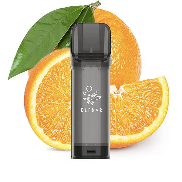 Elfbar Pods 2x2ml with orange background.