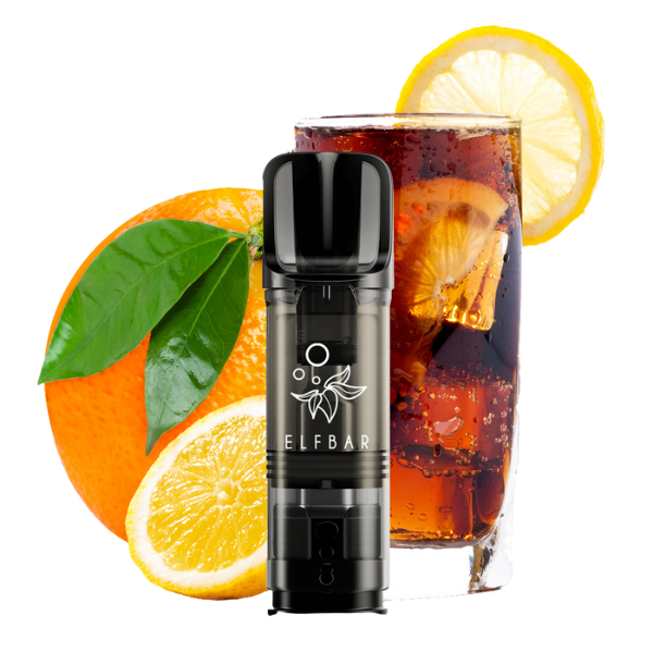 Elfbar Pods 2x2ml packaging with two Elfbar nicotine pods displayed