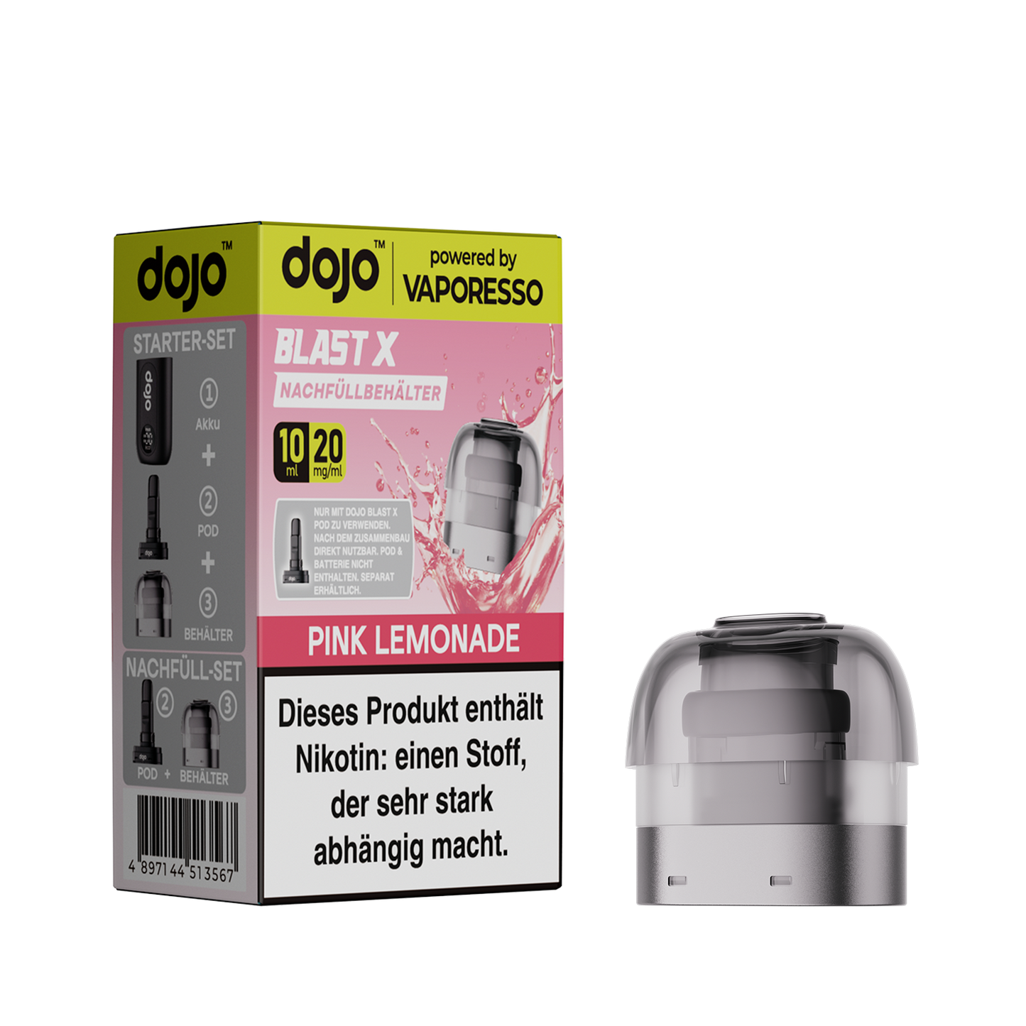 Dojo - Blast X Pod - Pink Lemonade inkl. Refill Container Produktbild