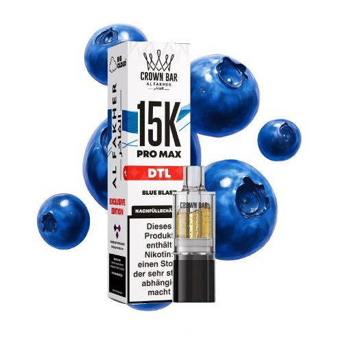 Al Fakher 15K Pro Max Pod-System with Steuerbanderole packaging display