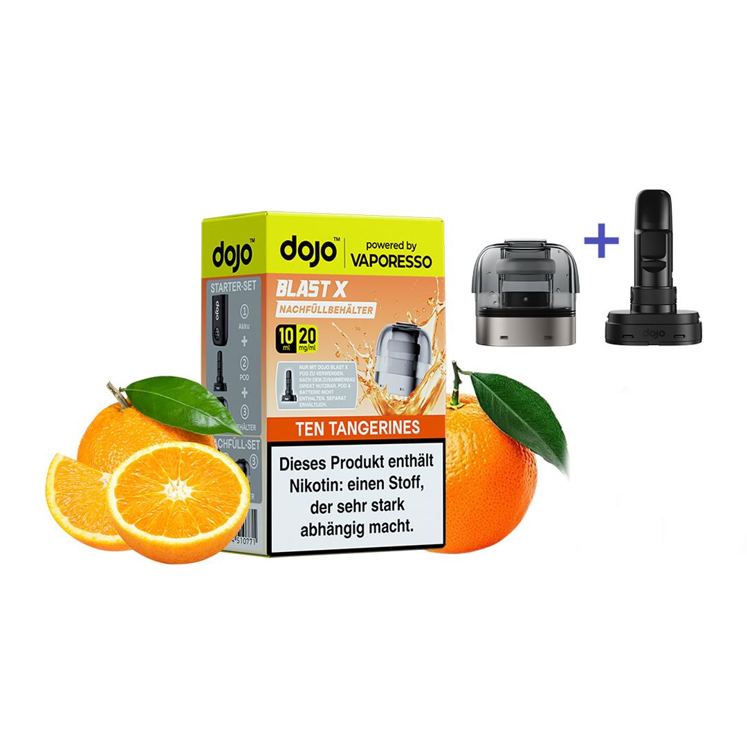 Dojo - Blast X Pod - Ten Tangerines 10ml