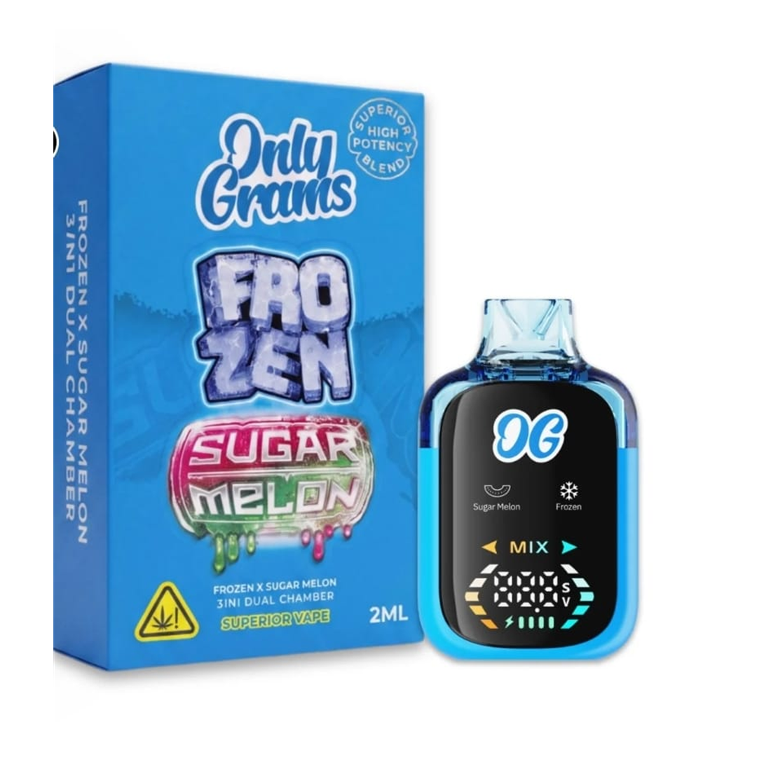 Only Grams Frozen x Sugar Melon – TAC Dual Chamber Vape 2 ml, 18+