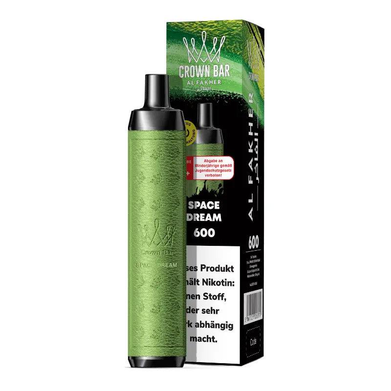 Al Fakher Crown Bar 600 disposable vape with packaging.