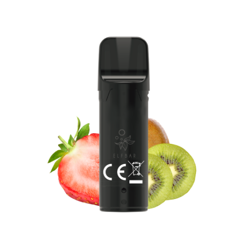 Elfbar 2x2ml Pods with strawberry and kiwi, prefilled, 20mg nicotine.