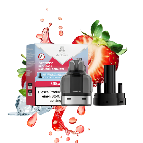 Arcbear Pro Pods 15000er  Strawberry Ice