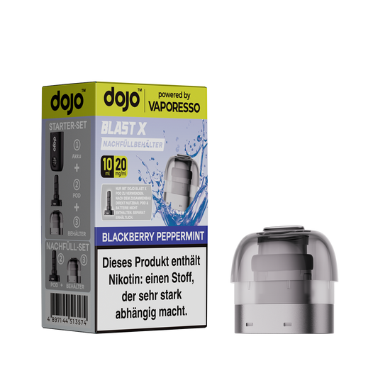 Dojo - Blast X Pod - Blackberry Peppermint inkl. Refill Container Produktbild