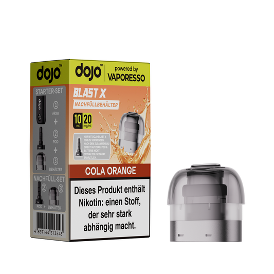Dojo - Blast X Pod - Cola Orange inkl. Refill Container Produktbild