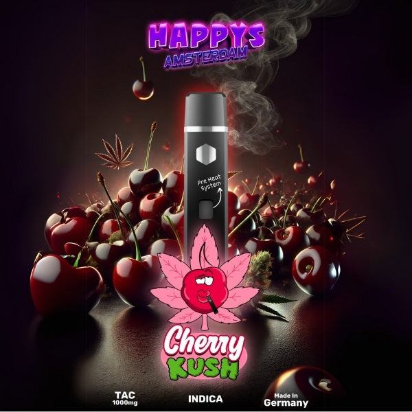 Happy's Amsterdam TAC Vape - Cherry Kush Indica Produktbild bei SugarSon