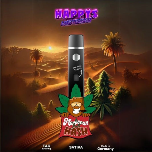 Happy's Amsterdam TAC Vape - Moroccan Hash Sativa Produktbild bei SugarSon