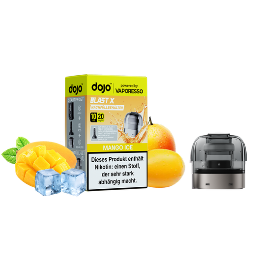 Dojo - Blast X Pod - Mango Ice 10ml inkl. Refill Container Produktbild