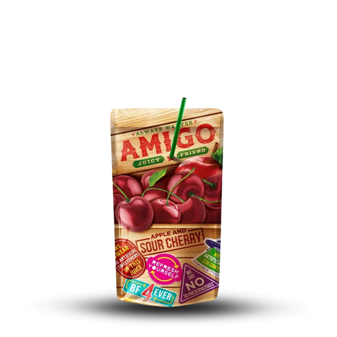 Amigo Cherry 200ML Einweg Softdrink mit Kirschgeschmack и prickelnder Frische.