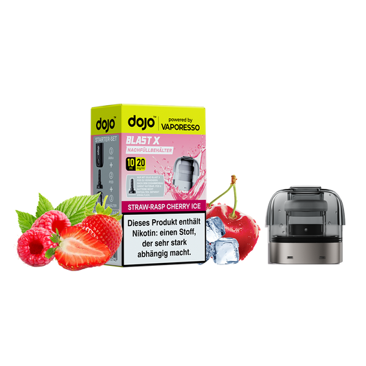 Dojo - Blast X Pod - Strawberry Raspberry Cherry inkl. Refill Container Produktbild