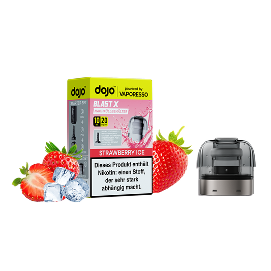 Dojo - Blast X Pod - Strawberry Ice inkl. Refill Container Produktbild