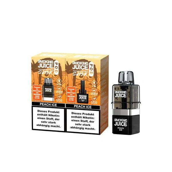 Smoking Juice Pod 15k with tax banderole packaging close-up