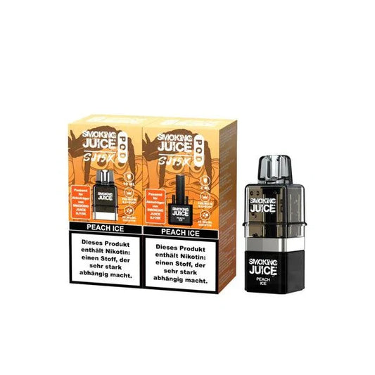 Smoking Juice Pod 15k with tax banderole packaging close-up