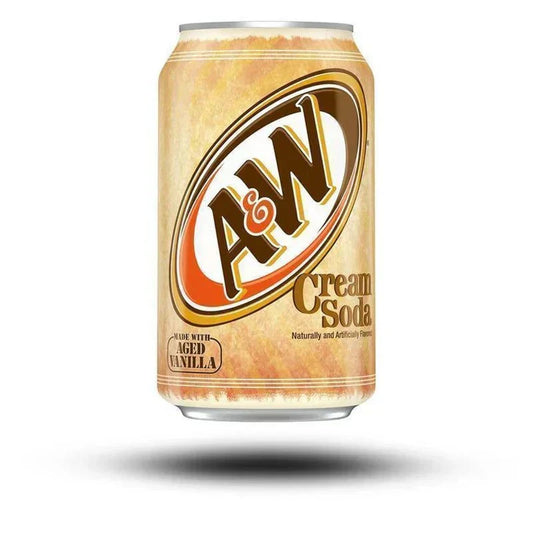 Cream Soda USA 355ml can with sweet vanilla flavor and creamy texture.