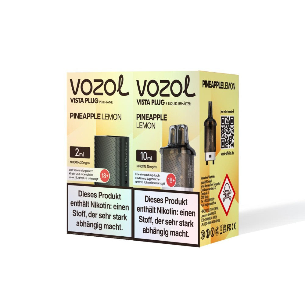 Vozol Vista Plug Pods 15.000 Züge I POD I 20mg/ml Einweg inkl. Steuerbanderole