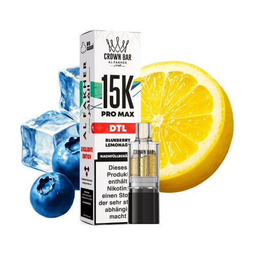 Al Fakher 15K Pro Max Pod-System with Steuerbanderole packaging display