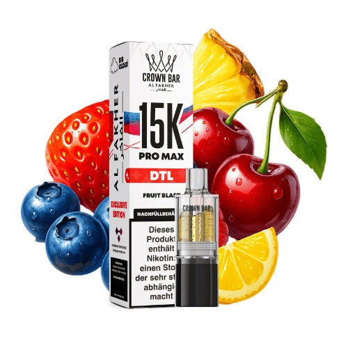 Al Fakher 15K Pro Max pod-system with tax banderole close-up image