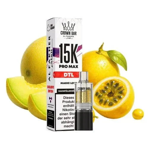 Al Fakher 15K Pro Max Pod-System with Steuerbanderole packaging