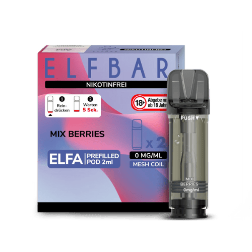 Elfbar Pods 2x2ml pack with multiple pods displayed