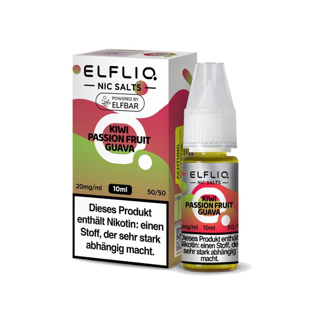 Bottle of Elfliq Liquid by Elfbar 20mg/ml vape juice