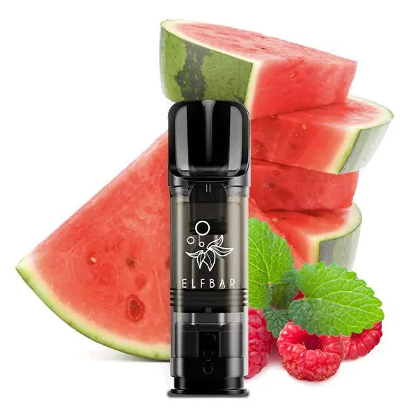 Elfbar Pods 2x2ml with watermelon and raspberry.