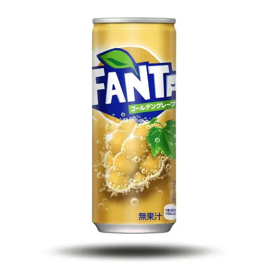 Fanta Golden Grape 500ML bottle with golden grape flavor design.