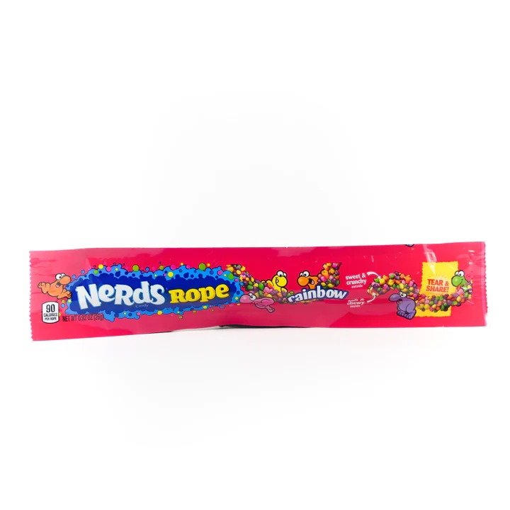 Nerds Rope Rainbow 24x26g - deKaufmann