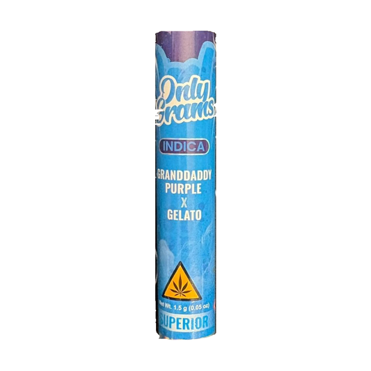 Only Grams Pre-Roll Granddaddy Purple x Gelato Indica 1,5g
