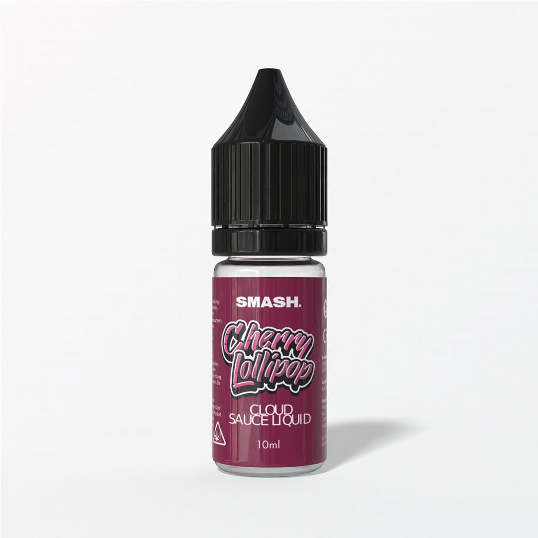 Smash Cloud Sauce Liquid Cherry Lollipop 10ml Produktbild bei SugarSon
