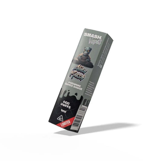 Smash Alien Kush Premium Super Sauce Vape Einweg E-Zigarette mit 600 Zügen und 1ml Liquid