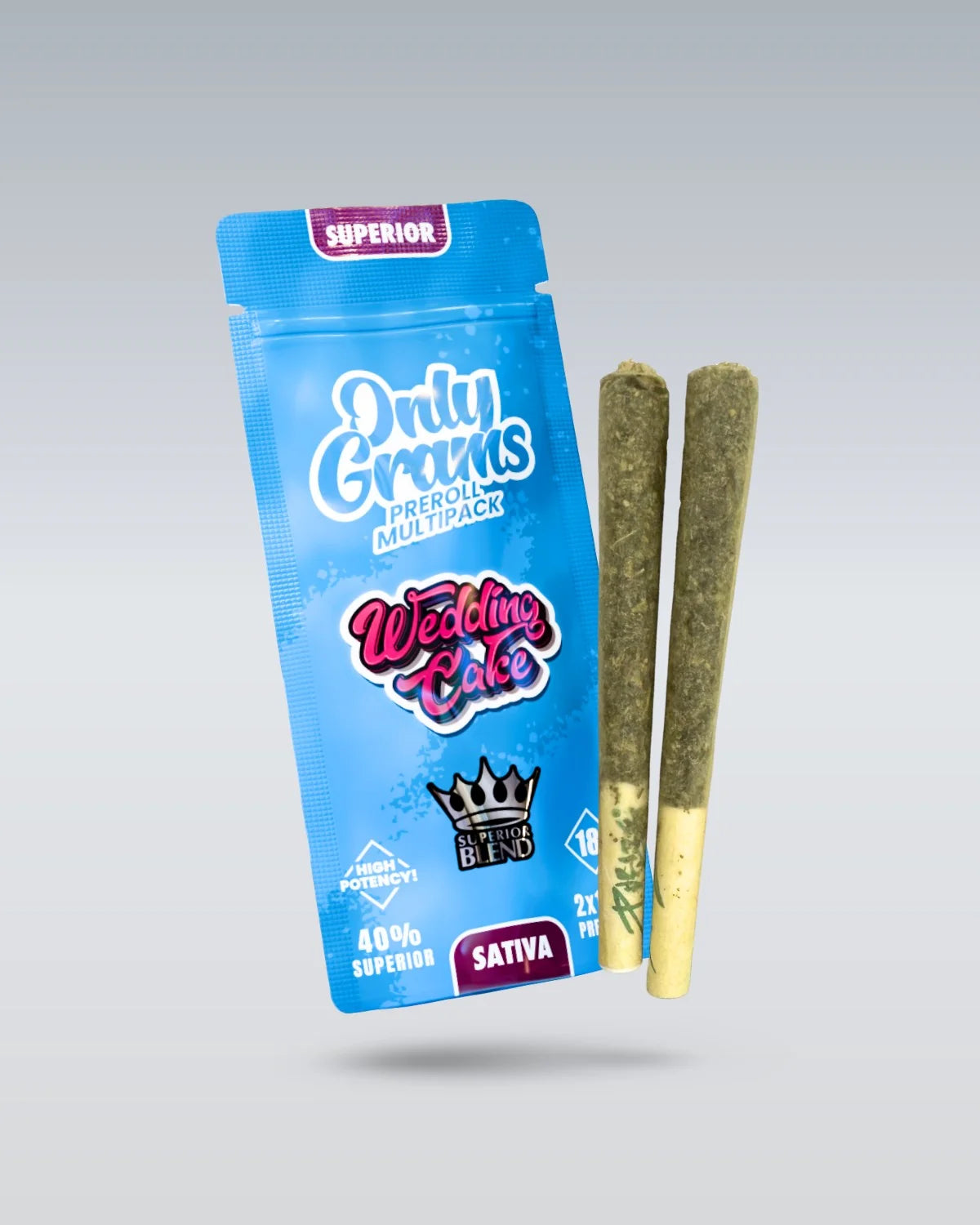 Superior Pre-Rolls 40% - Wedding Cake 3g Produktbild